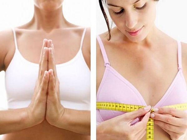 Exercicios de medición e aumento de mama