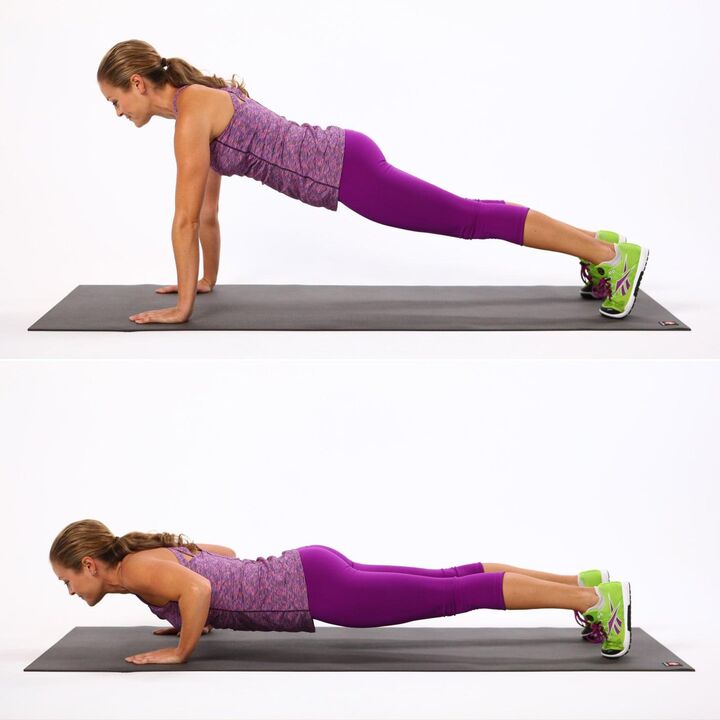 Flexións para aumentar os peitos